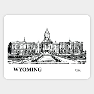 Wyoming State USA Sticker